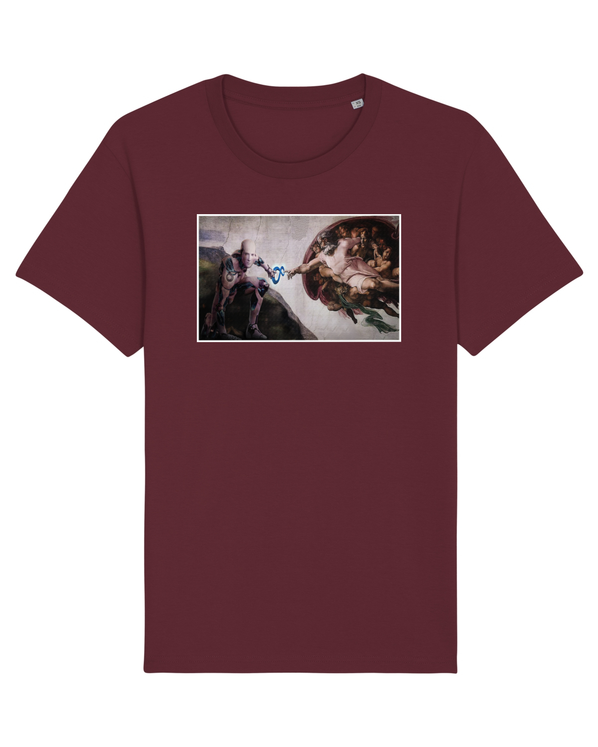 Tricou mânecă scurtă Unisex Rocker Burgundy