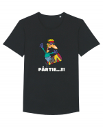 Pârtie... Incepător! Feriți-vă! Tricou mânecă scurtă guler larg Bărbat Skater