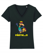 Pârtie... Incepător! Feriți-vă!Snowboarding Tricou mânecă scurtă guler V Damă Evoker