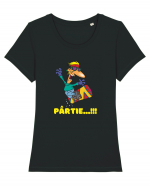 Pârtie... Incepător! Feriți-vă!Snowboarding Tricou mânecă scurtă guler larg fitted Damă Expresser