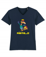 Pârtie... Incepător! Feriți-vă!Snowboarding Tricou mânecă scurtă guler V Bărbat Presenter