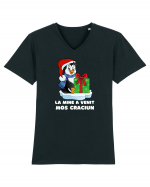 La Mine A Venit Mos Craciun!Am primit multe cadouri! Tricou mânecă scurtă guler V Bărbat Presenter