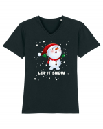 Let It Snow! Om de zapada Tricou mânecă scurtă guler V Bărbat Presenter