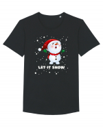 Let It Snow! Om de zapada Tricou mânecă scurtă guler larg Bărbat Skater