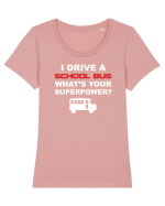 DRIVER Tricou mânecă scurtă guler larg fitted Damă Expresser