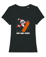 Ho-Ho-Ho!... Vine Mosu! Snowboarding & Snow! Tricou mânecă scurtă guler larg fitted Damă Expresser