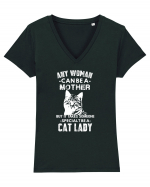 CAT LADY Tricou mânecă scurtă guler V Damă Evoker