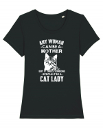 CAT LADY Tricou mânecă scurtă guler larg fitted Damă Expresser