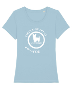 YORKIE Tricou mânecă scurtă guler larg fitted Damă Expresser