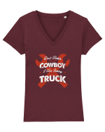 TRUCK Tricou mânecă scurtă guler V Damă Evoker