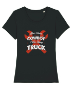 TRUCK Tricou mânecă scurtă guler larg fitted Damă Expresser
