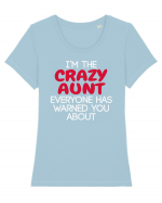 CRAZY AUNT Tricou mânecă scurtă guler larg fitted Damă Expresser