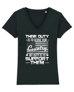 COUNTRY Tricou mânecă scurtă guler V Damă Evoker