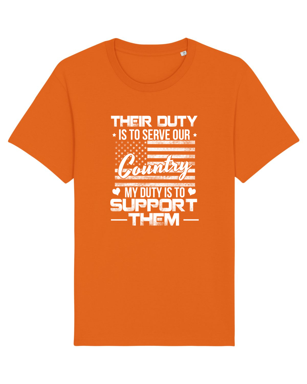 Tricou mânecă scurtă Unisex Rocker Bright Orange