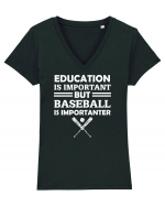 BASEBALL Tricou mânecă scurtă guler V Damă Evoker