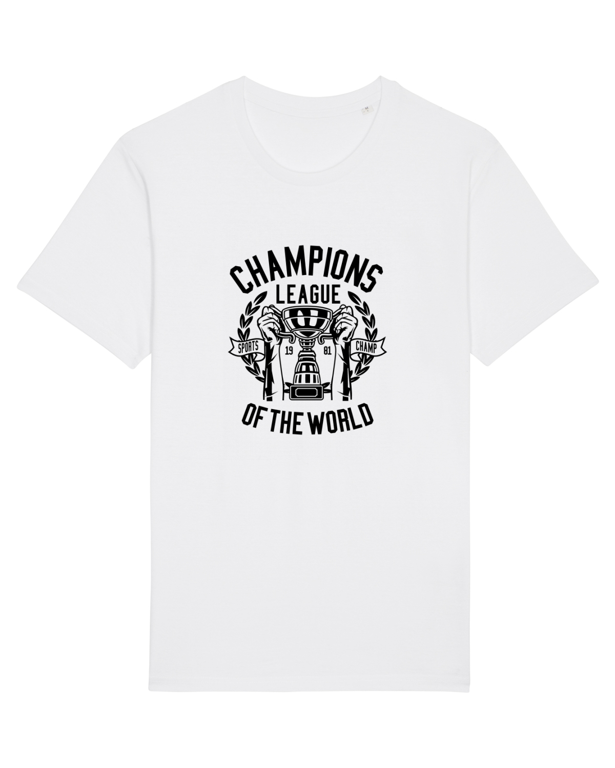 Tricou mânecă scurtă Unisex Rocker White