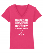 HOCKEY Tricou mânecă scurtă guler V Damă Evoker