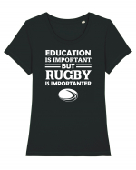 RUGBY Tricou mânecă scurtă guler larg fitted Damă Expresser