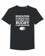 RUGBY Tricou mânecă scurtă guler larg Bărbat Skater