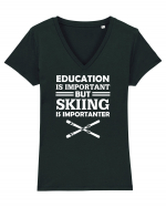 SKIING Tricou mânecă scurtă guler V Damă Evoker