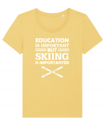 SKIING Tricou mânecă scurtă guler larg fitted Damă Expresser