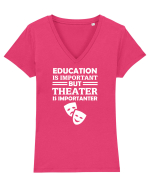 THEATER Tricou mânecă scurtă guler V Damă Evoker