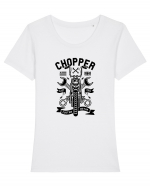 Chopper Custom Black Tricou mânecă scurtă guler larg fitted Damă Expresser