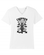 Chopper Custom Black Tricou mânecă scurtă guler V Bărbat Presenter