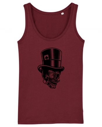 Skull Joben Black Burgundy