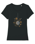 Craciun fericit Tricou mânecă scurtă guler larg fitted Damă Expresser
