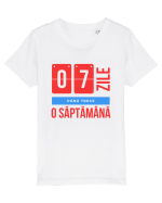 7 Zile pana trece o saptamana Tricou mânecă scurtă  Copii Mini Creator