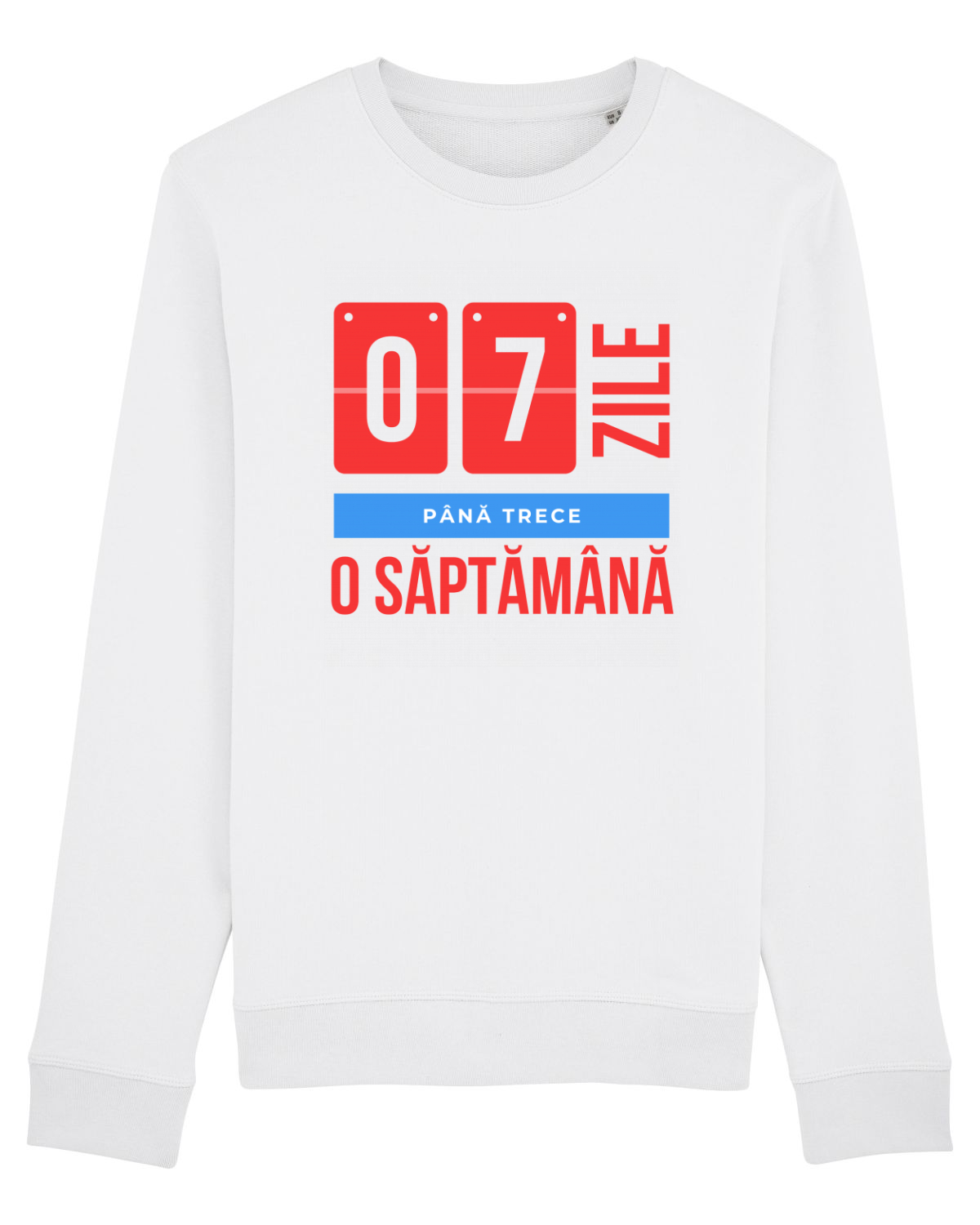 Bluză mânecă lungă Unisex Rise White