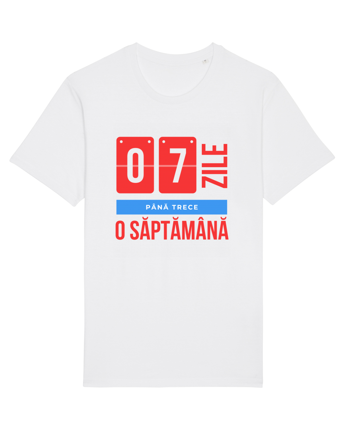 Tricou mânecă scurtă Unisex Rocker White