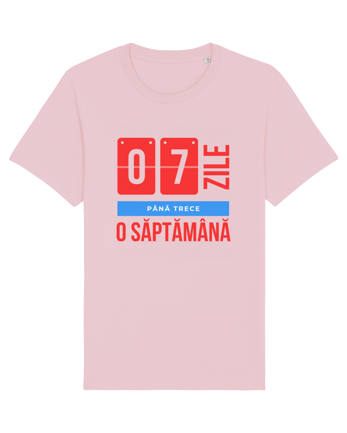 Tricou mânecă scurtă Unisex Rocker Cotton Pink