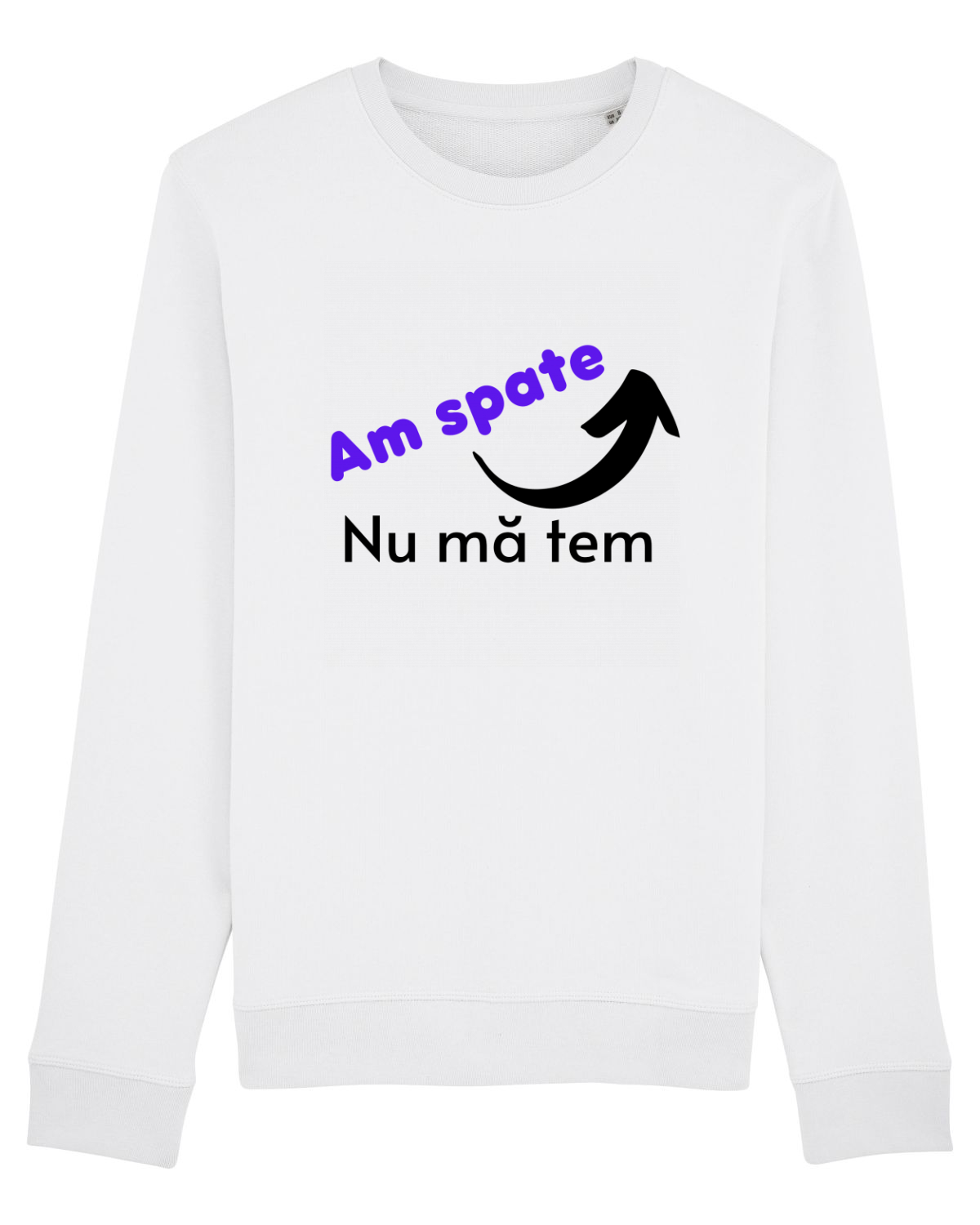 Bluză mânecă lungă Unisex Rise White