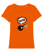 Bang Tricou mânecă scurtă guler larg fitted Damă Expresser