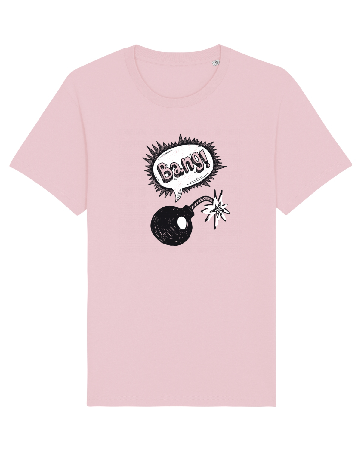 Tricou mânecă scurtă Unisex Rocker Cotton Pink