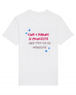 Cine-i harnic si munceste n-are tot ce isi doreste Tricou mânecă scurtă Unisex Rocker