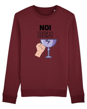Noi bem, spargem pahare Burgundy