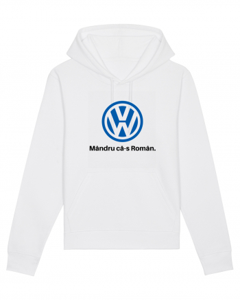 VW. Mândru că-s Român White