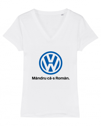 VW. Mândru că-s Român White