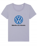 VW. Mândru că-s Român Tricou mânecă scurtă guler larg fitted Damă Expresser