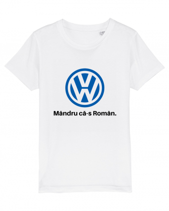 VW. Mândru că-s Român White