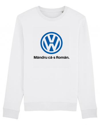 VW. Mândru că-s Român White