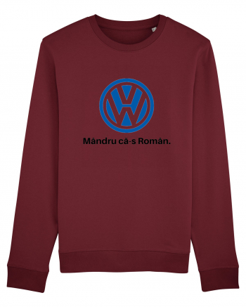 VW. Mândru că-s Român Burgundy