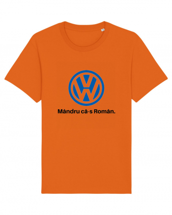 VW. Mândru că-s Român Bright Orange