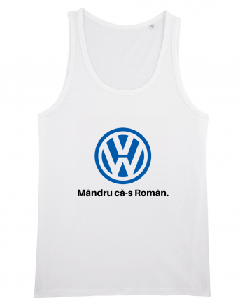 VW. Mândru că-s Român White