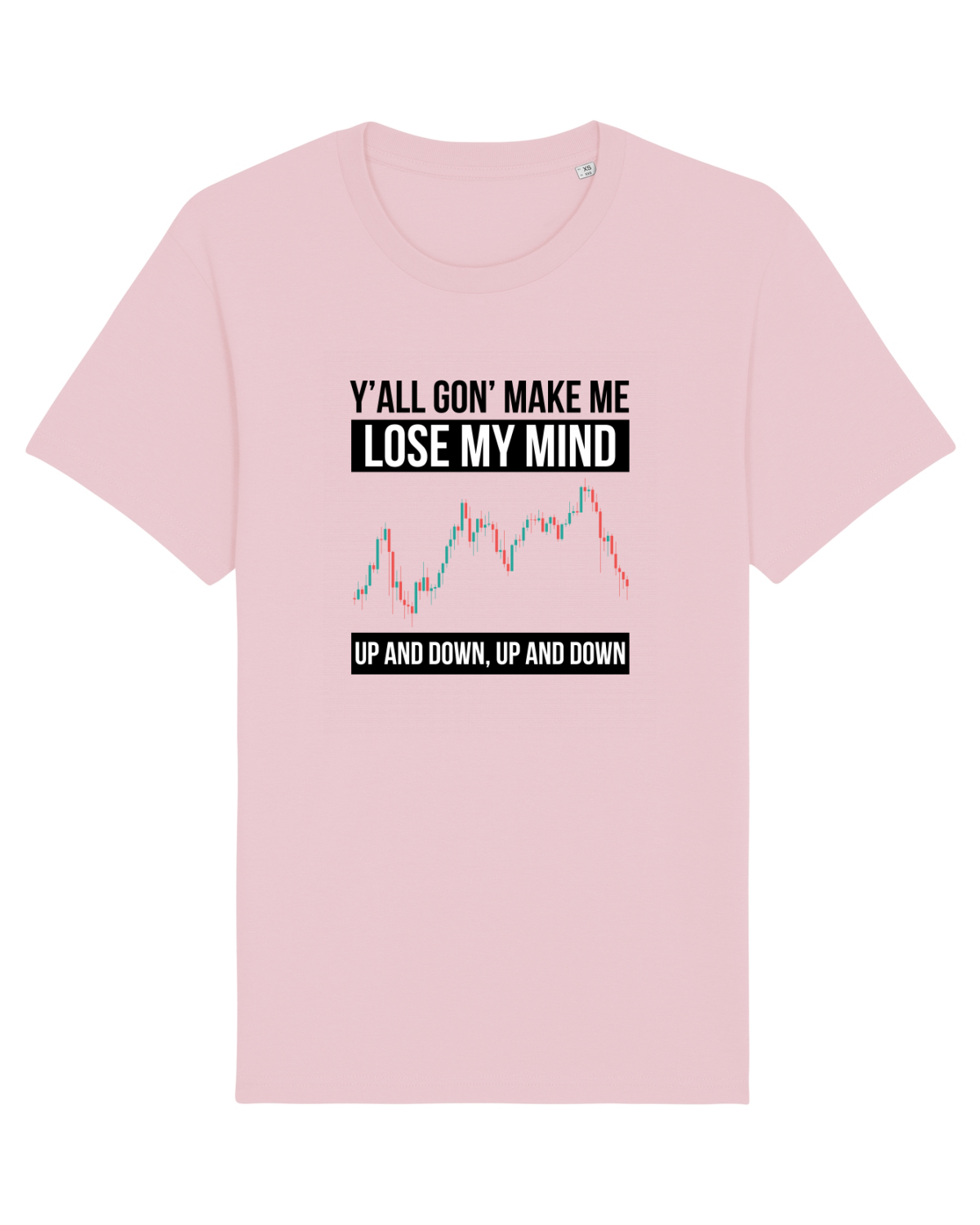 Tricou mânecă scurtă Unisex Rocker Cotton Pink
