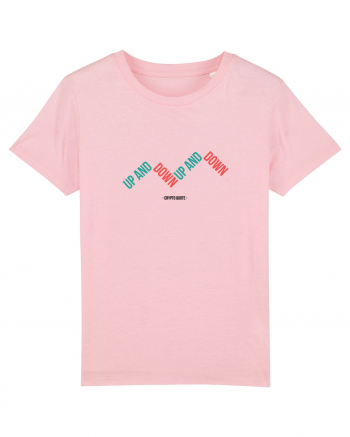 UP AND DOWN (Crypto Quote) negru Cotton Pink