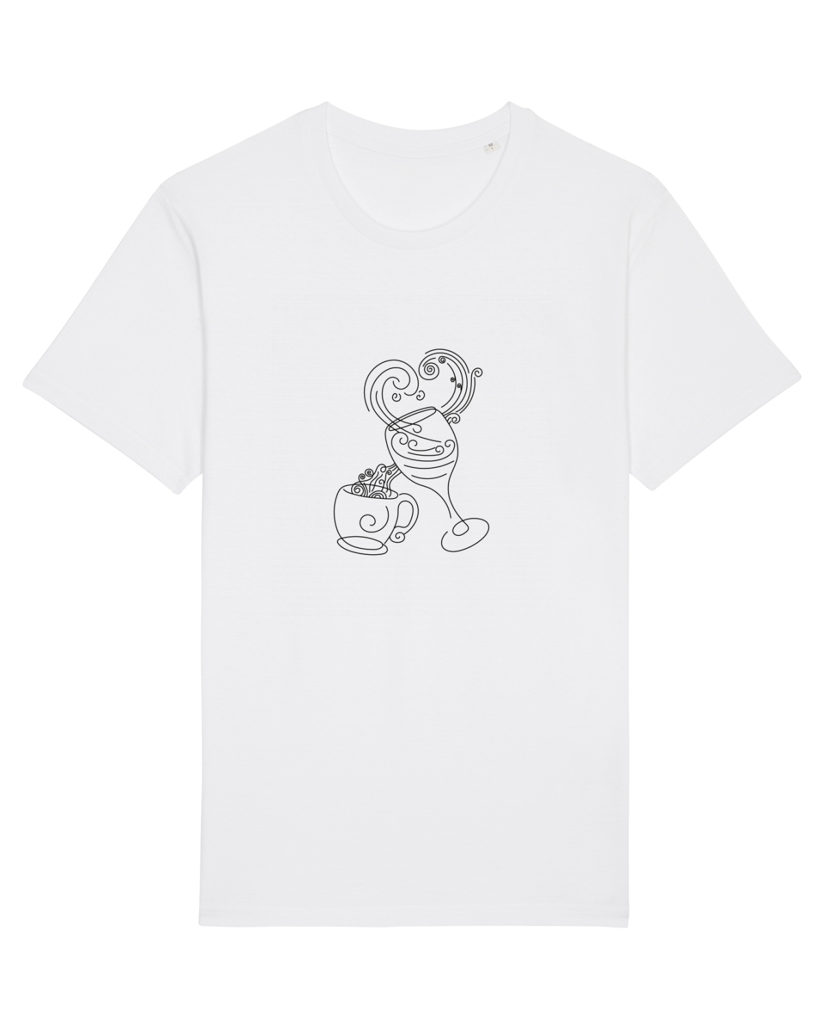 Tricou mânecă scurtă Unisex Rocker White